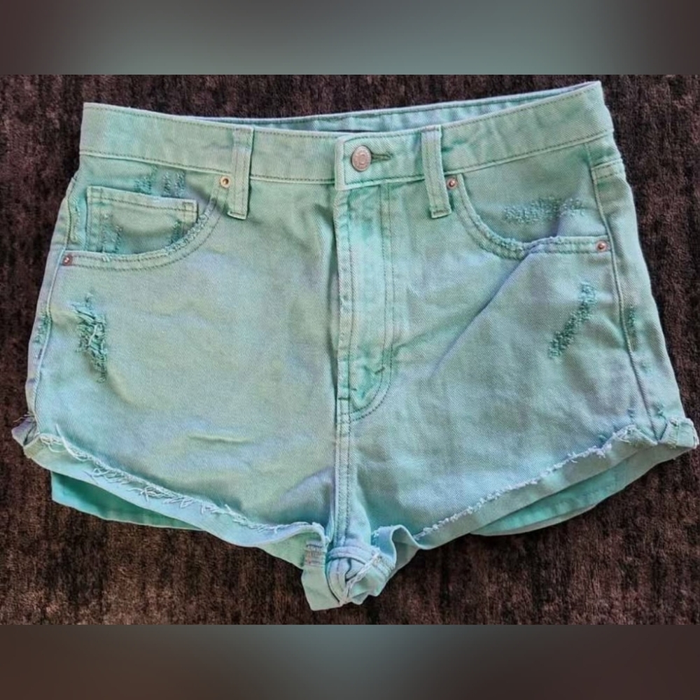 Wild Fable Teal Jean Shorts